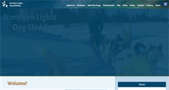 Desktop Screenshot of northernlightsdogsledding.com